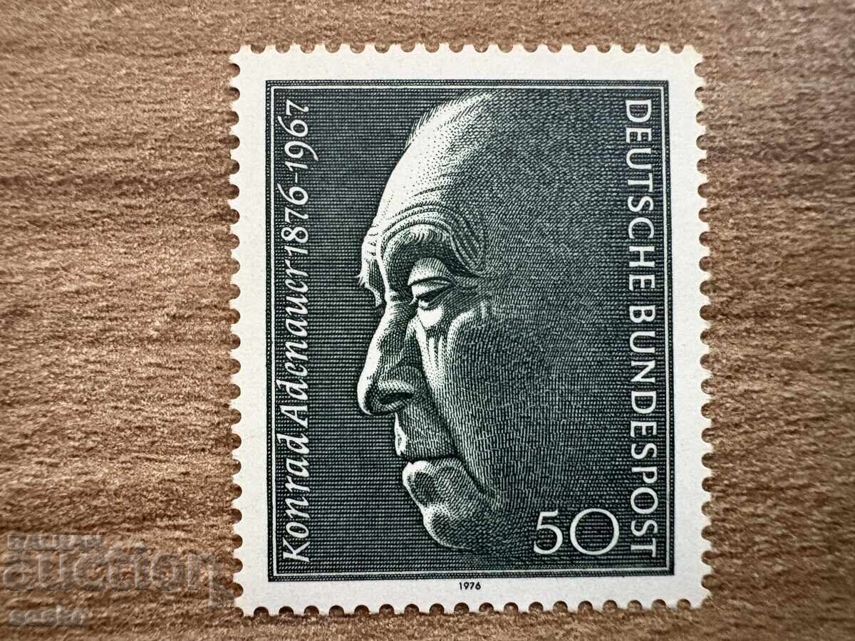 RFG/GFR - 100 g. de la nașterea lui Konrad Adenauer (1976) MNH RFG/GFR - 100 g. de la nașterea lui Konrad Adenauer (1976) MNH