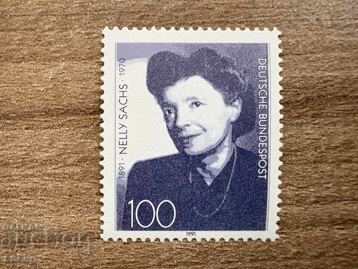 Германия - 100 г. от рождението на Нели Сакс...(1991) MNH Германия - 100 г. от рождението на Нели Сакс...(1991) MNH