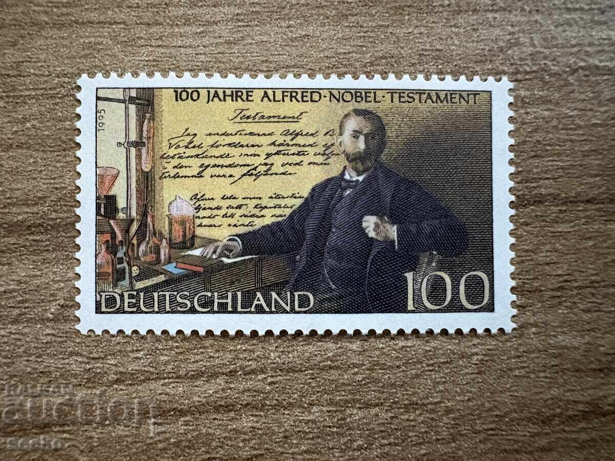 Germania - 100 g. de la testamentul lui Alfred Nobel (1995) MNH Germania - 100 g. de la testamentul lui Alfred Nobel (1995) MNH