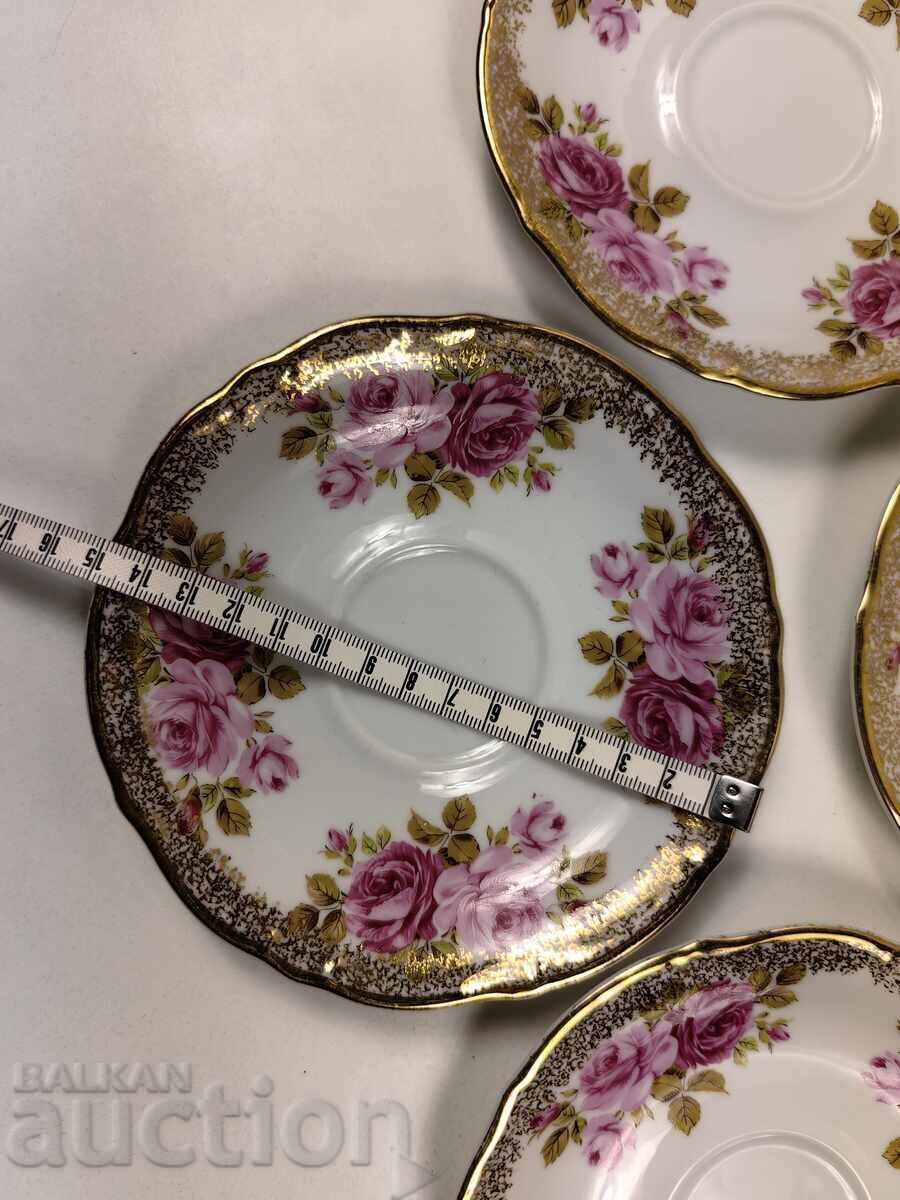 ΛΟΤ 5 ΠΟΡΣΕΛΑΝΙΝΕΣ ΠΙΑΤΕΛΕΣ ΓΙΑ ΠΟΔΟΣΦΑΙΡΟ ΠΙΑΤΑ ΜΕ ΣΗΜΑΔΙΑ ΑΝΘΕΚΤΙΚΕΣ - 5