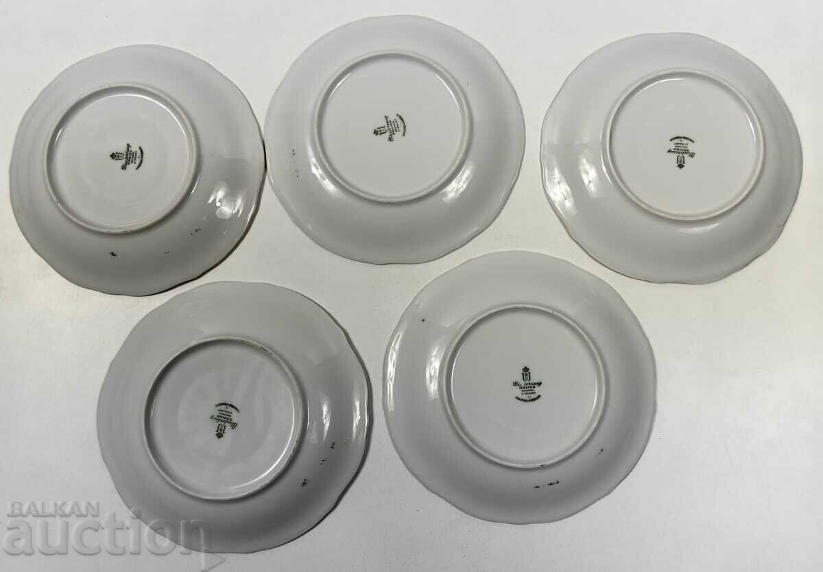ΛΟΤ 5 ΠΟΡΣΕΛΑΝΙΝΕΣ ΠΙΑΤΕΛΕΣ ΓΙΑ ΠΟΔΟΣΦΑΙΡΟ ΠΙΑΤΑ ΜΕ ΣΗΜΑΔΙΑ ΑΝΘΕΚΤΙΚΕΣ - 6