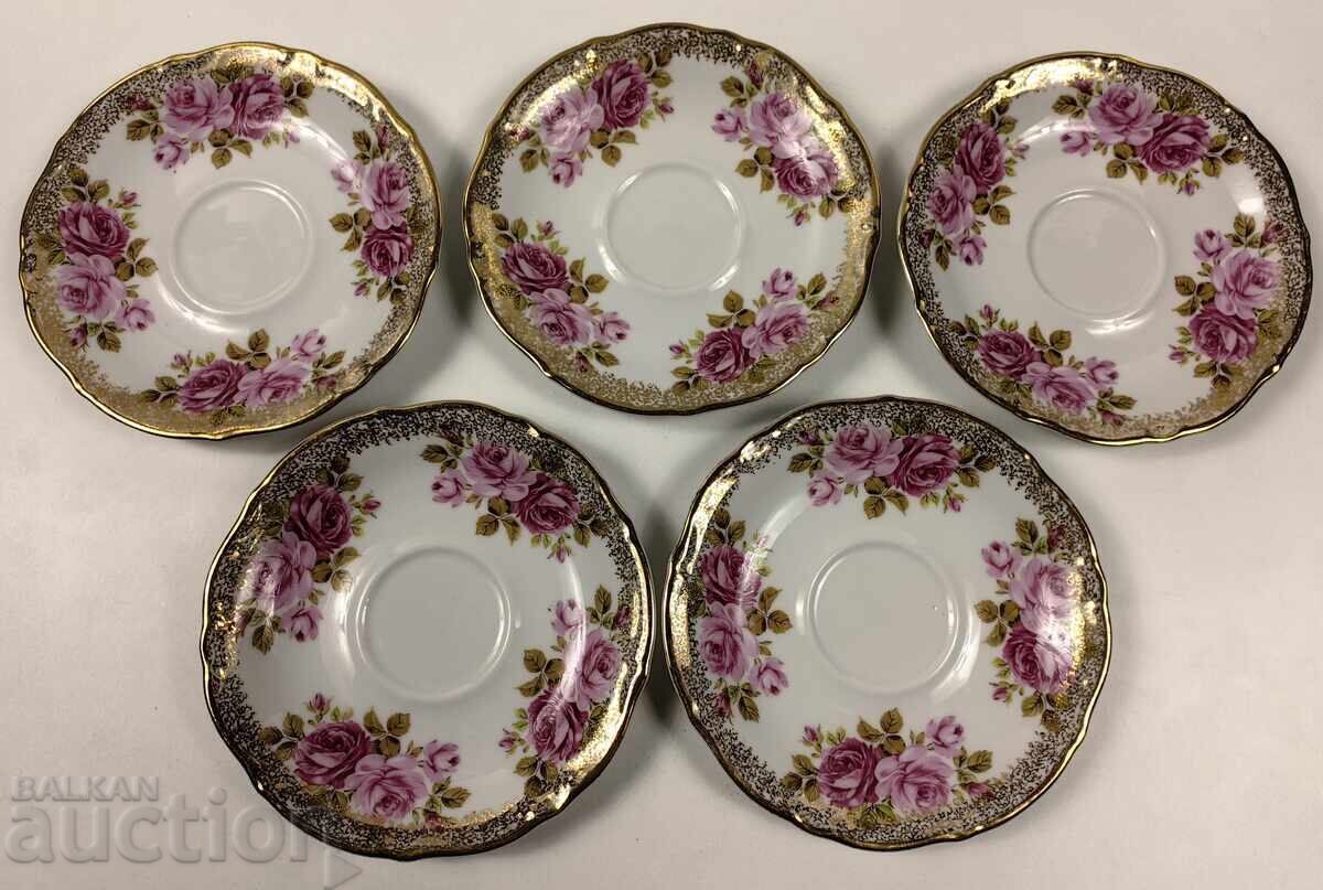 ΛΟΤ 5 ΠΟΡΣΕΛΑΝΙΝΕΣ ΠΙΑΤΕΛΕΣ ΓΙΑ ΠΟΔΟΣΦΑΙΡΟ ΠΙΑΤΑ ΜΕ ΣΗΜΑΔΙΑ ΑΝΘΕΚΤΙΚΕΣ