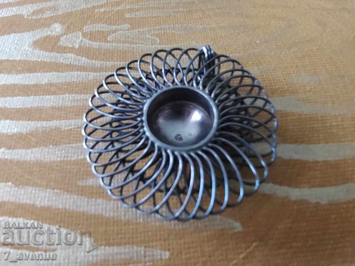 Медальон колие сребро розетка ръчна изработка 12.04.25 - 5