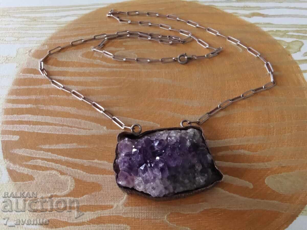 Necklace Silver Amethyst, handmade 12.04.25 - 5