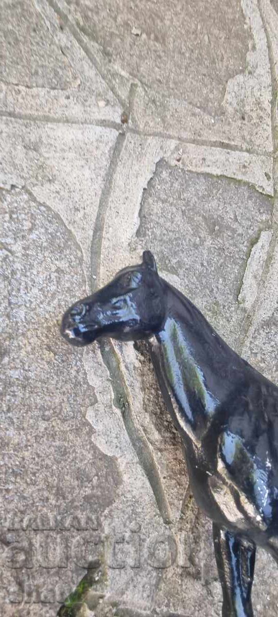 Auction  Metal sculpture. Horse figure