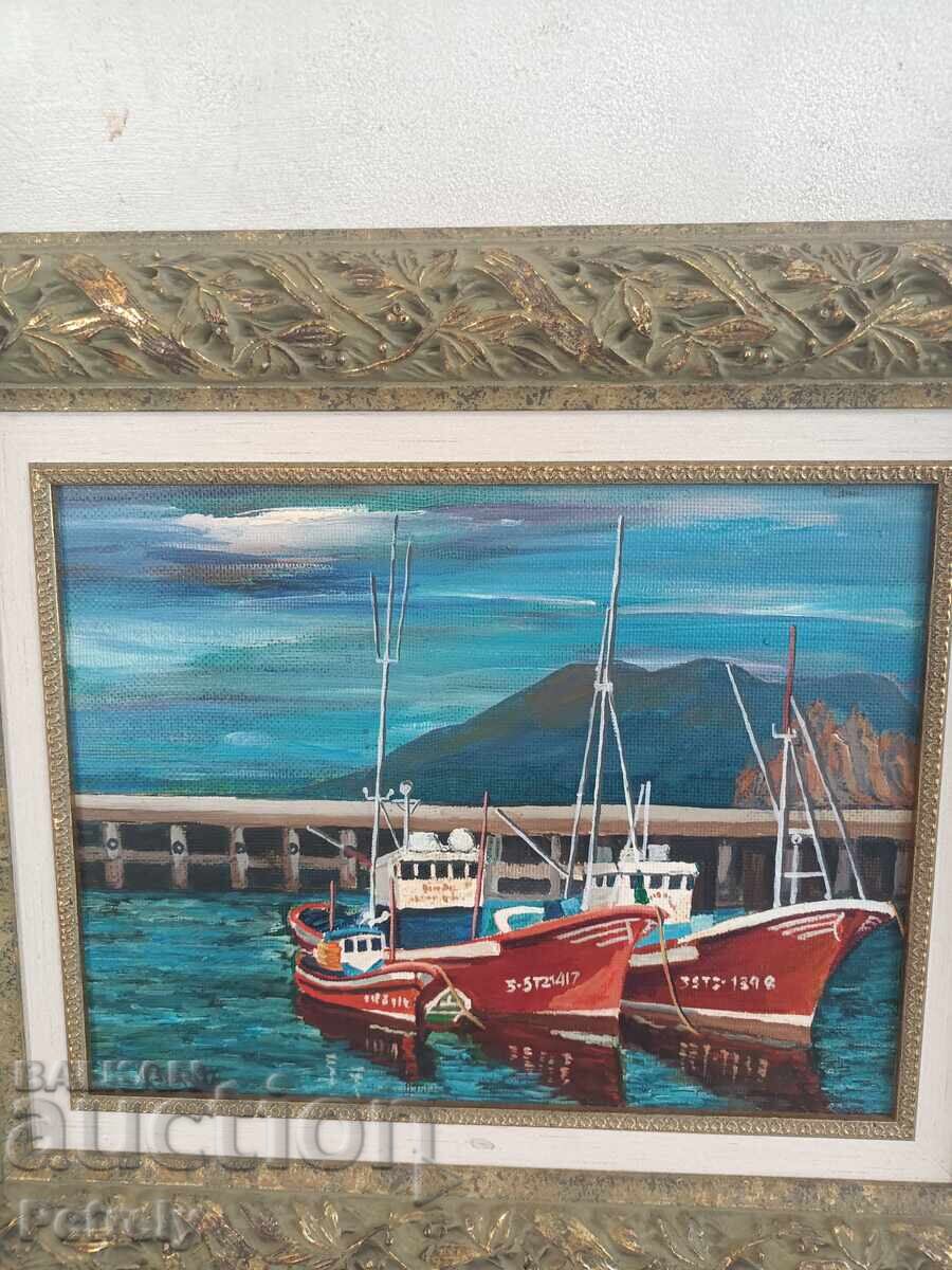 Παλιά ελαιογραφία με τιμή 140.00 BGN | € 71.58 Παλιά ελαιογραφία με τιμή 140.00 BGN | € 71.58