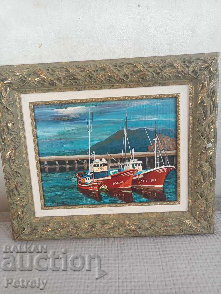 Δημοπρασία Παλιά ελαιογραφία Δημοπρασία Παλιά ελαιογραφία