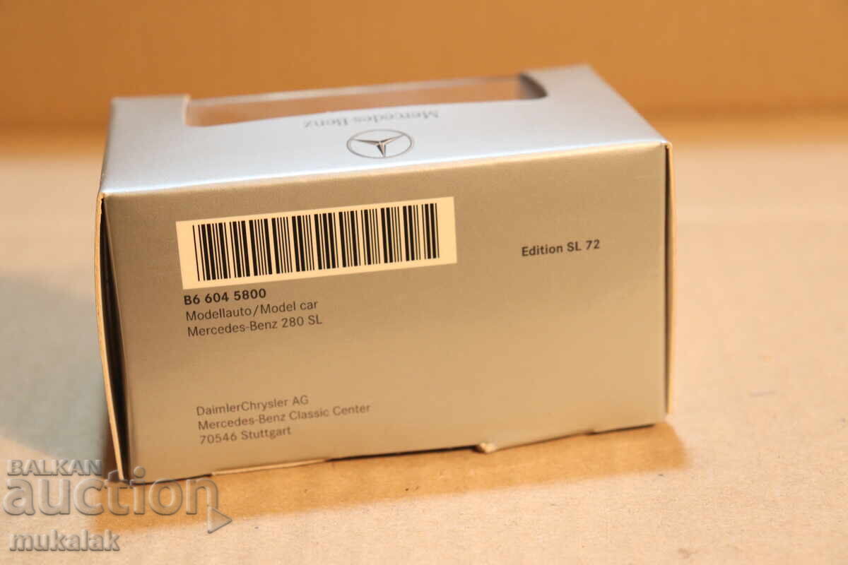 1:72 MERCEDES BENZ 280 SL TOY CAR MODEL - 5 1:72 MERCEDES BENZ 280 SL TOY CAR MODEL - 5