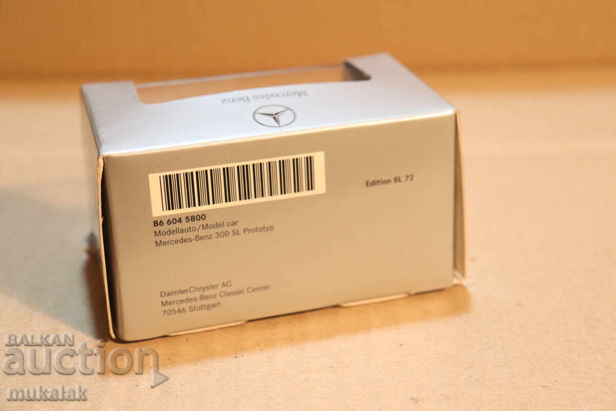 1:72 MERCEDES BENZ 300 SL PROTOTYPE TOY CAR MODEL - 6