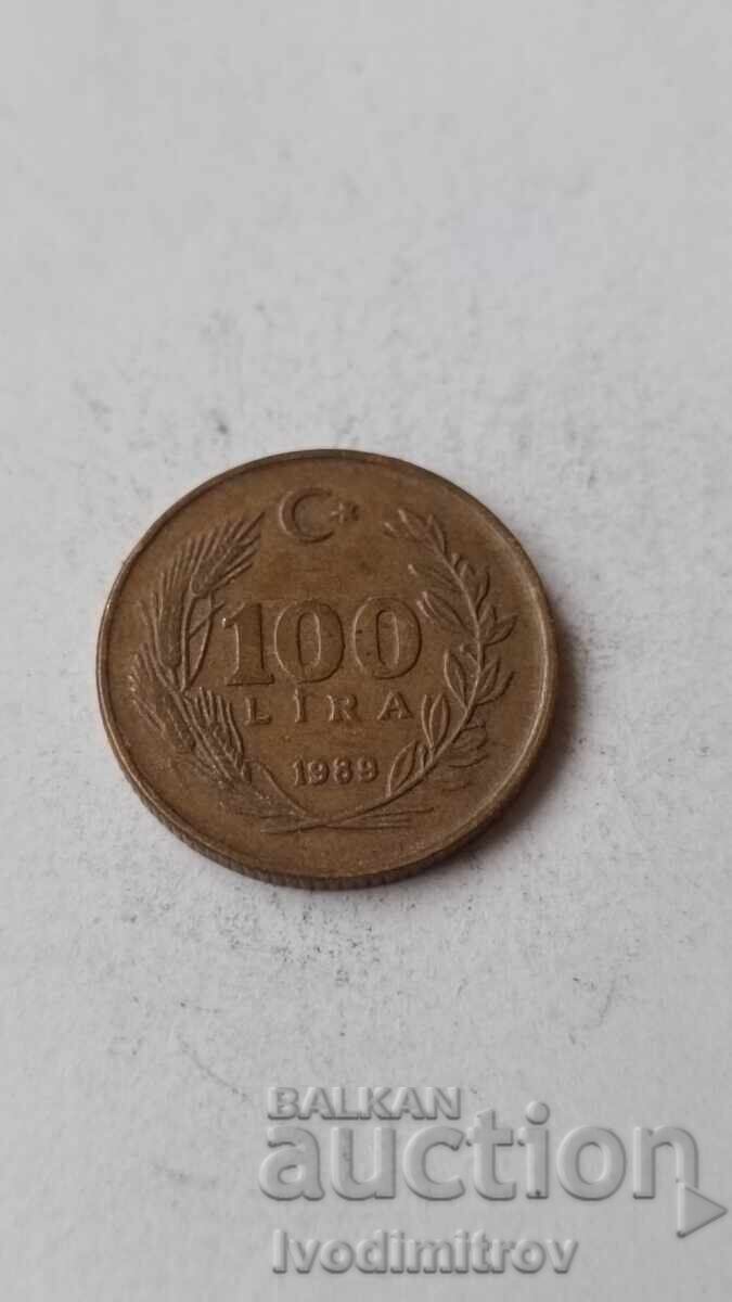 Turcia 100 lire 1989 Turcia 100 lire 1989
