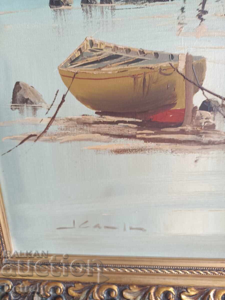 Δημοπρασία Παλιά ελαιογραφία