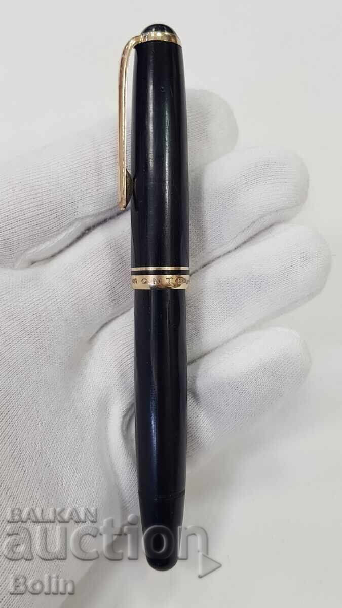 Auction  Rare Collector's Montblanc 256 Fountain Pen Gold Nib 585 - F
