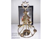 SET. BRASS. IN BOX. CANDLEHOLDER