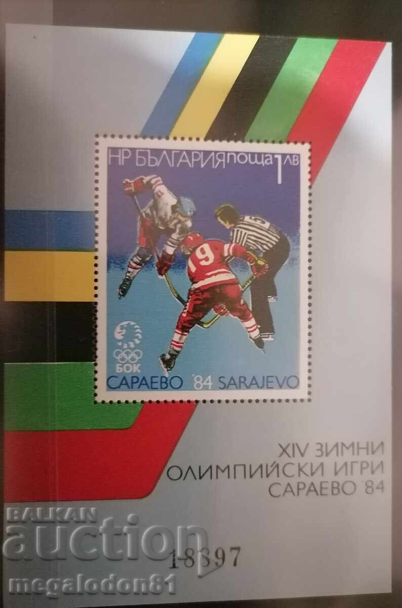 Bulgaria - bloc ZOI Sarajevo, 84, hochei