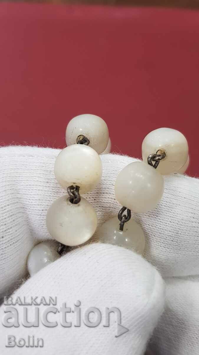 Δημοπρασία Σπάνιο συλλεκτικό κομπολόι από μαργαριτάρι ασήμι 33 χάντρες 20ος αιώνας