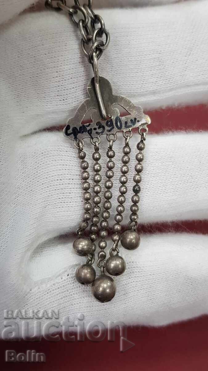 Σπάνιο συλλεκτικό κομπολόι από μαργαριτάρι ασήμι 33 χάντρες 20ος αιώνας - 6