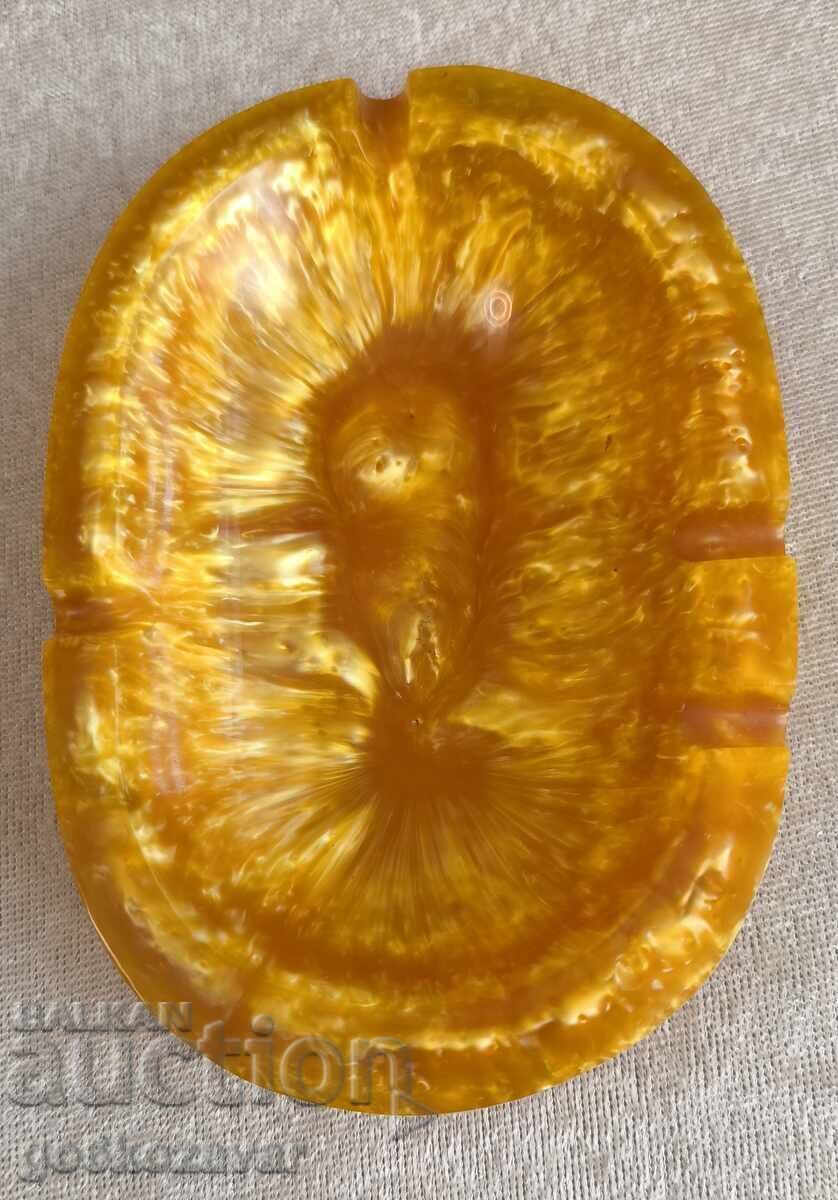 Ashtray artificial amber catalin NRB Brand new! 70s with price 20.00 BGN | € 10.23 Ashtray artificial amber catalin NRB Brand new! 70s with price 20.00 BGN | € 10.23