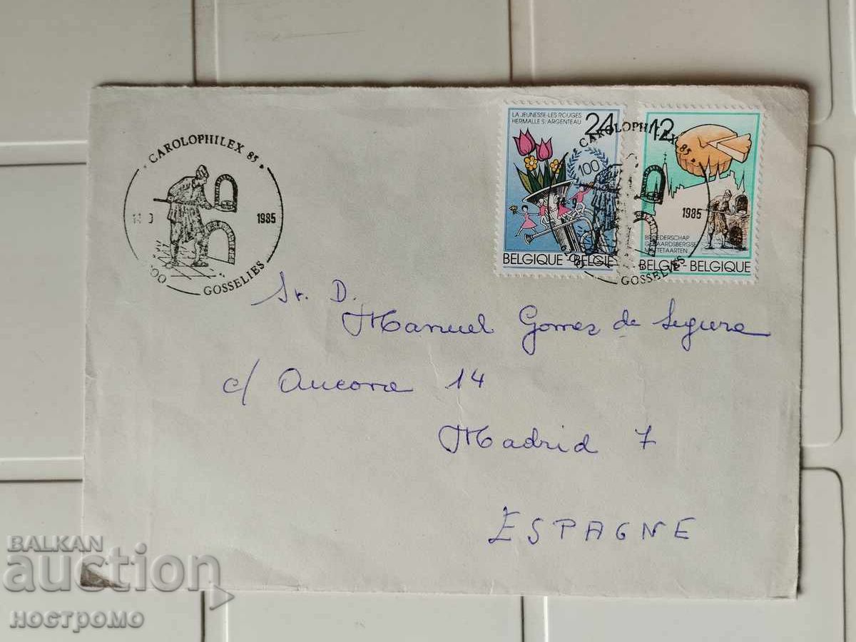 Plic trimis din Belgia - A 5469 Plic trimis din Belgia - A 5469