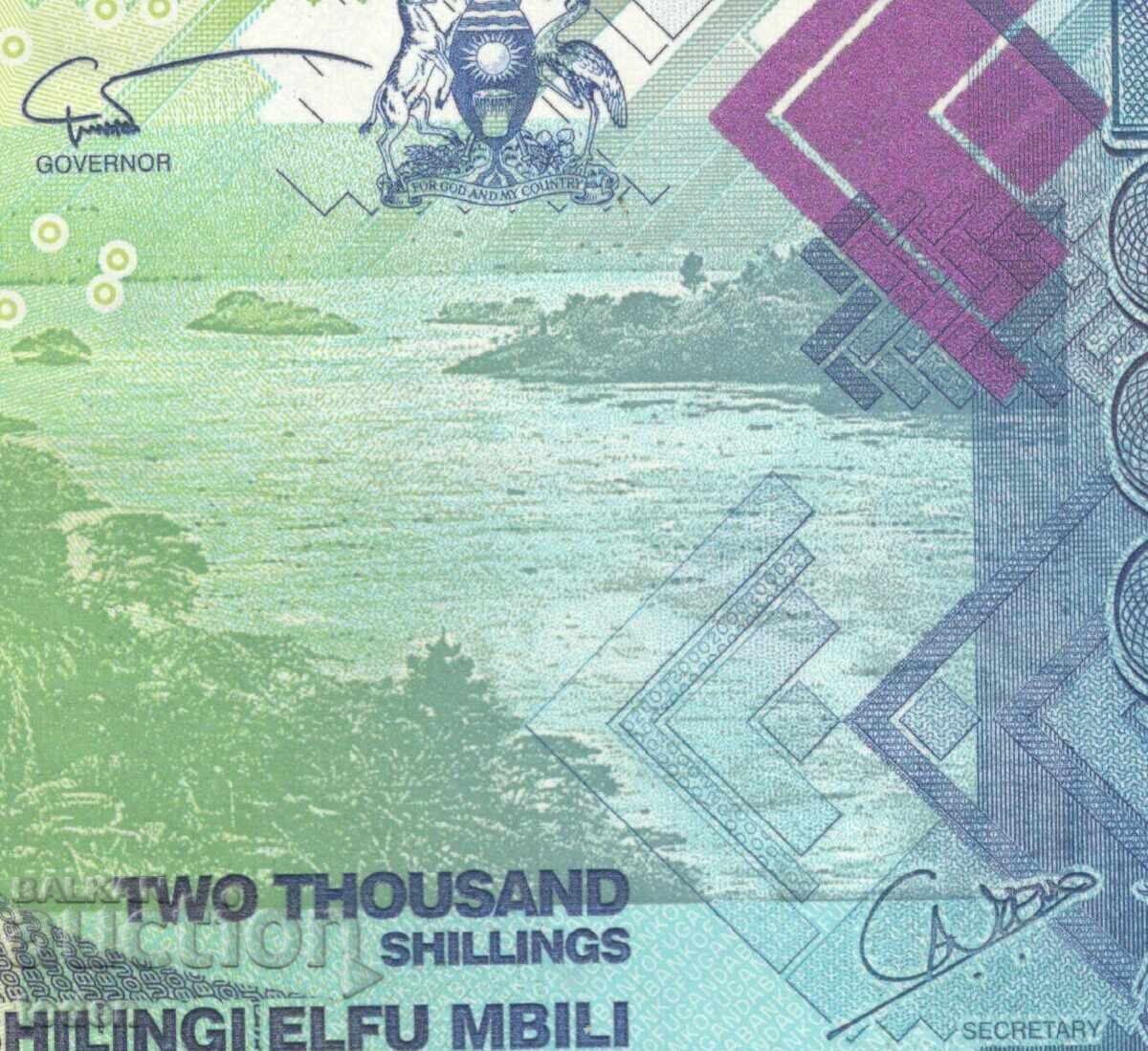 Auction  Uganda - 2,000 Shillings - 2010 - P# 50a - Paper