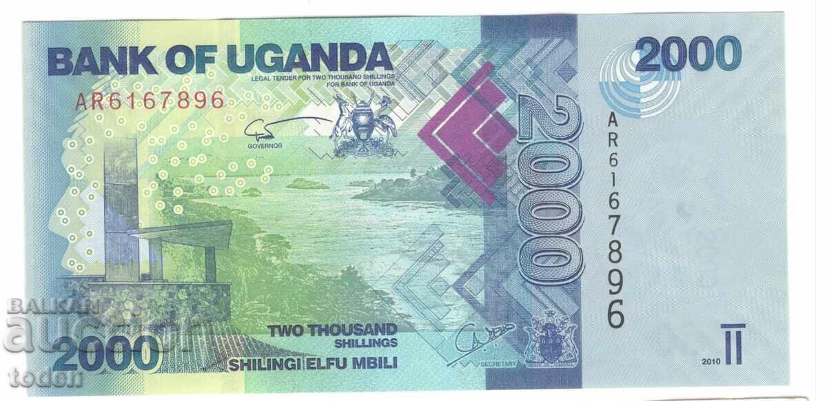 Uganda - 2,000 Shillings - 2010 - P# 50a - Paper