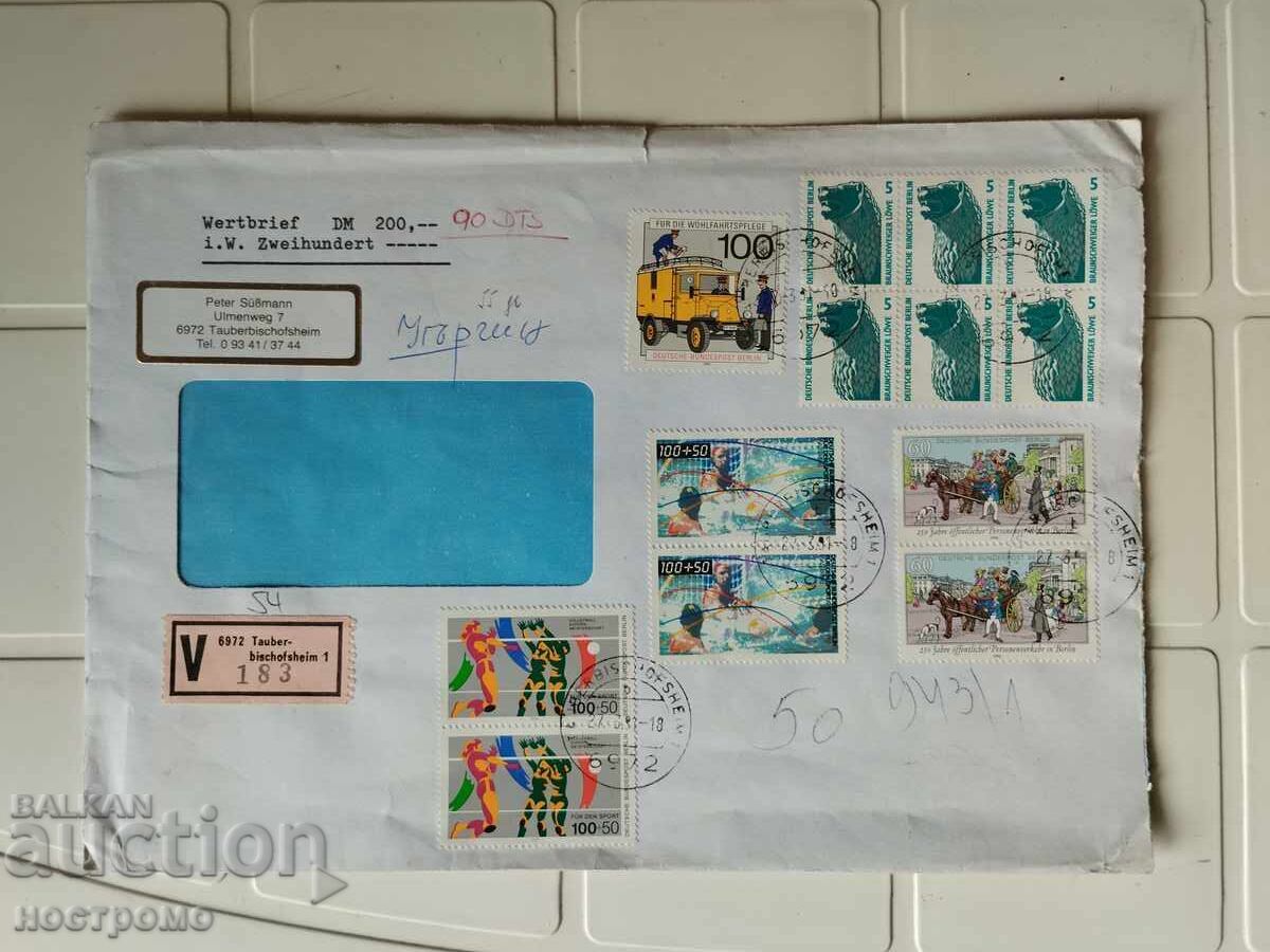 Berlin Brief Stamps, Used Envelope Germany - A 5470 Berlin Brief Stamps, Used Envelope Germany - A 5470