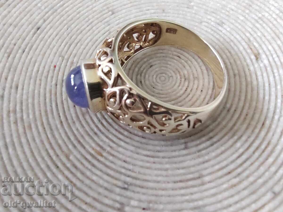 Παράδοση ΕΞΑΙΡΕΤΙΚΟ ΑΡΓΥΡΟ ΔΑΧΤΥΛΙΔΙ με Τανζανίτη ΦΑΝΤΑΣΤΙΚΟ Παράδοση ΕΞΑΙΡΕΤΙΚΟ ΑΡΓΥΡΟ ΔΑΧΤΥΛΙΔΙ με Τανζανίτη ΦΑΝΤΑΣΤΙΚΟ