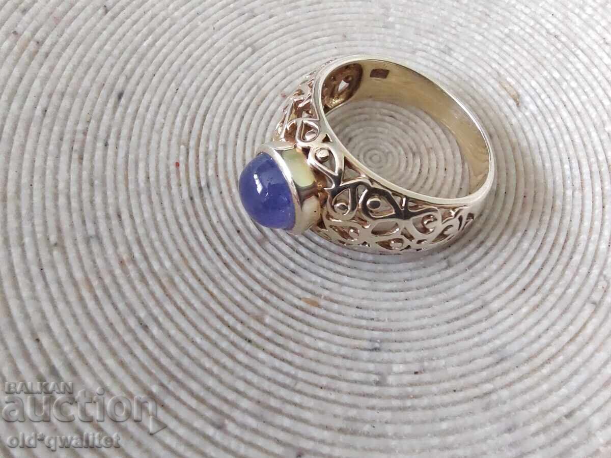 ΕΞΑΙΡΕΤΙΚΟ ΑΡΓΥΡΟ ΔΑΧΤΥΛΙΔΙ με Τανζανίτη ΦΑΝΤΑΣΤΙΚΟ - 6 ΕΞΑΙΡΕΤΙΚΟ ΑΡΓΥΡΟ ΔΑΧΤΥΛΙΔΙ με Τανζανίτη ΦΑΝΤΑΣΤΙΚΟ - 6