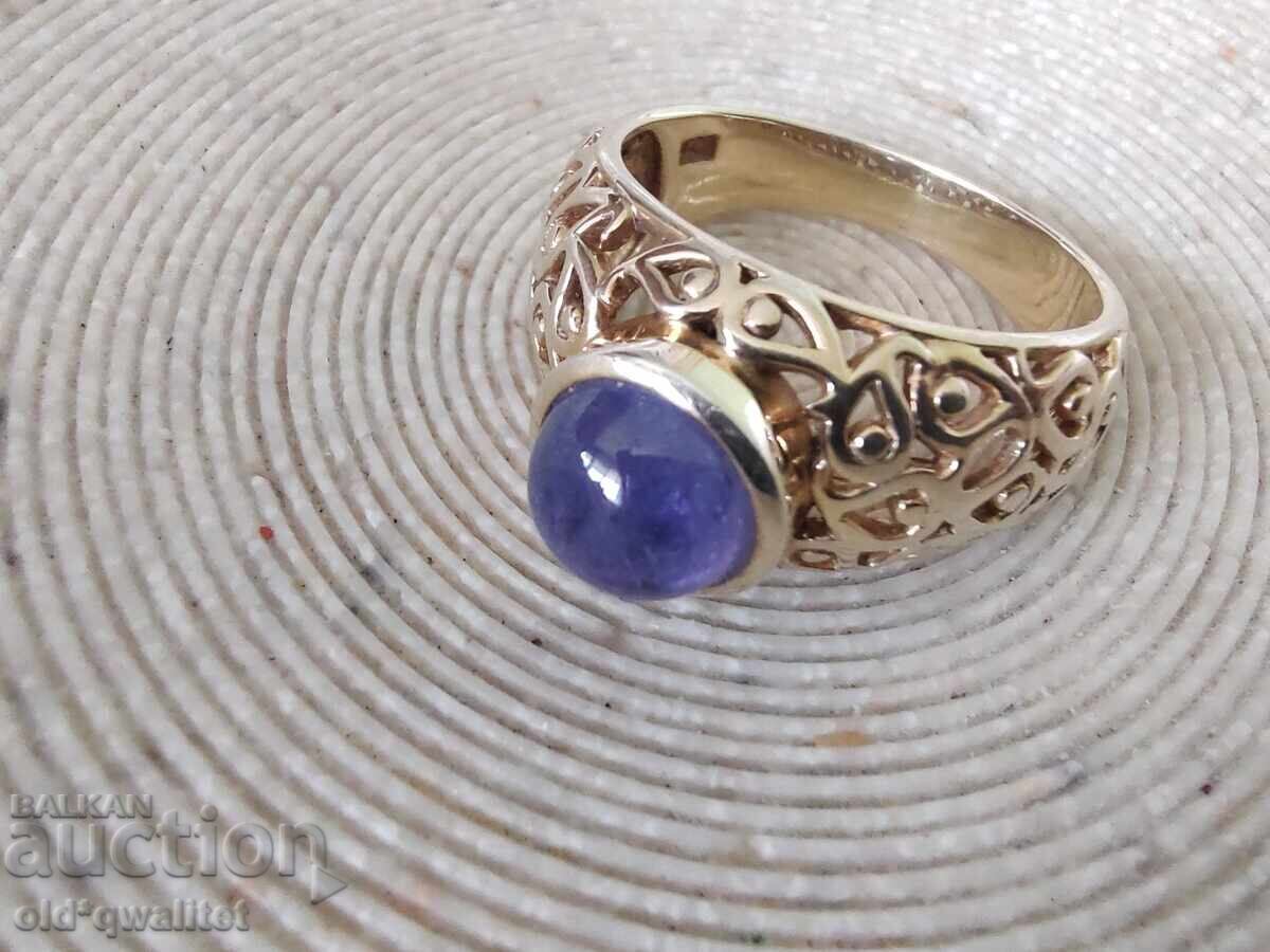 ΕΞΑΙΡΕΤΙΚΟ ΑΡΓΥΡΟ ΔΑΧΤΥΛΙΔΙ με Τανζανίτη ΦΑΝΤΑΣΤΙΚΟ ΕΞΑΙΡΕΤΙΚΟ ΑΡΓΥΡΟ ΔΑΧΤΥΛΙΔΙ με Τανζανίτη ΦΑΝΤΑΣΤΙΚΟ