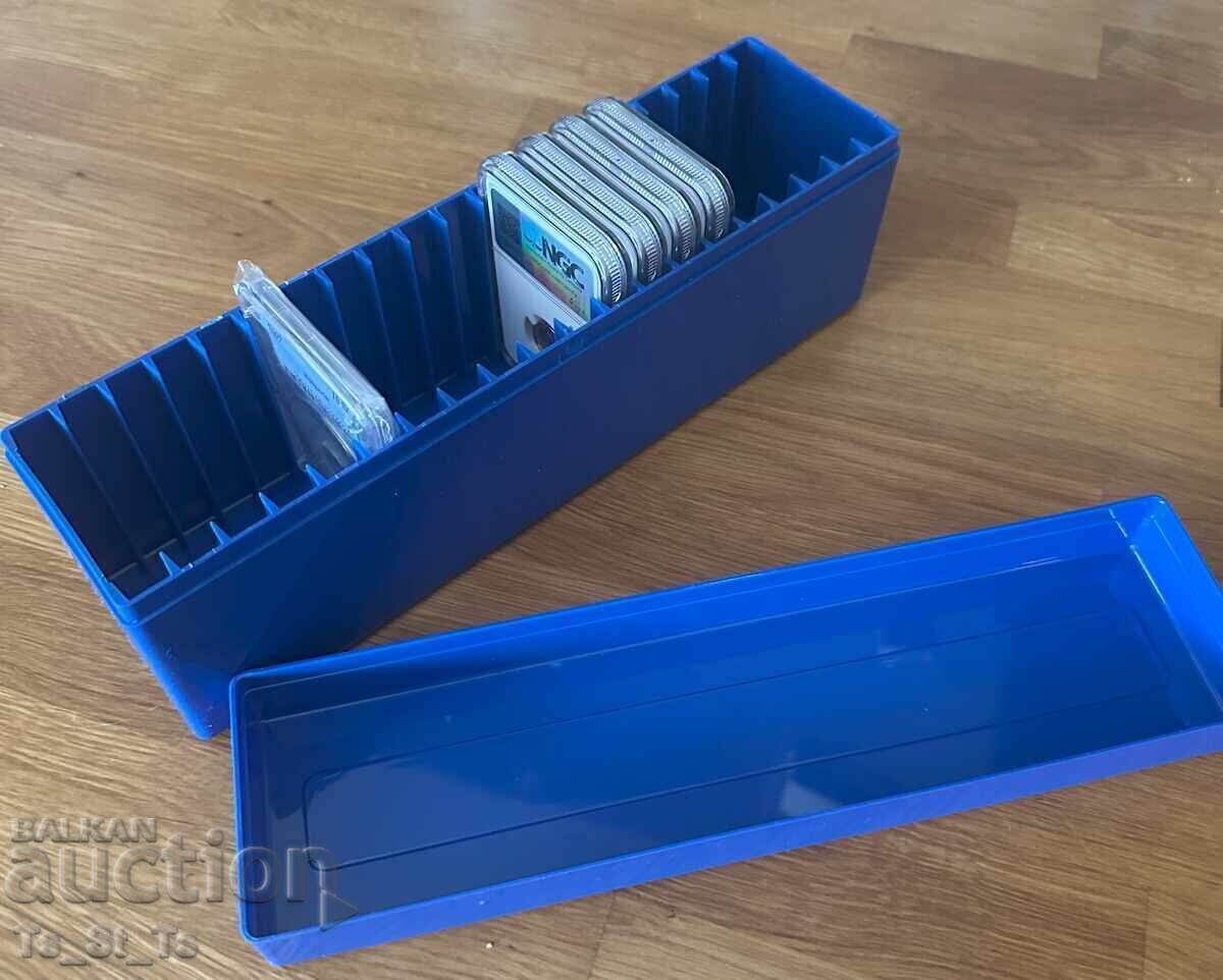 Κουτιά για πιστοποιημένα νομίσματα PCGS NGC - χρώμα ΜΠΛΕ