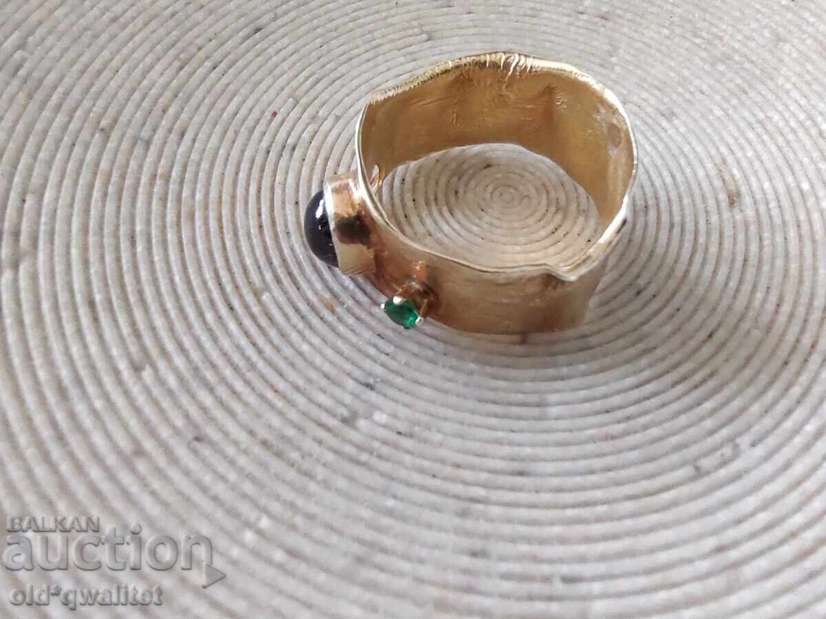 LUXURIOUS SILVER RING with Garnet - Almandine FANTASTIC - 6 LUXURIOUS SILVER RING with Garnet - Almandine FANTASTIC - 6