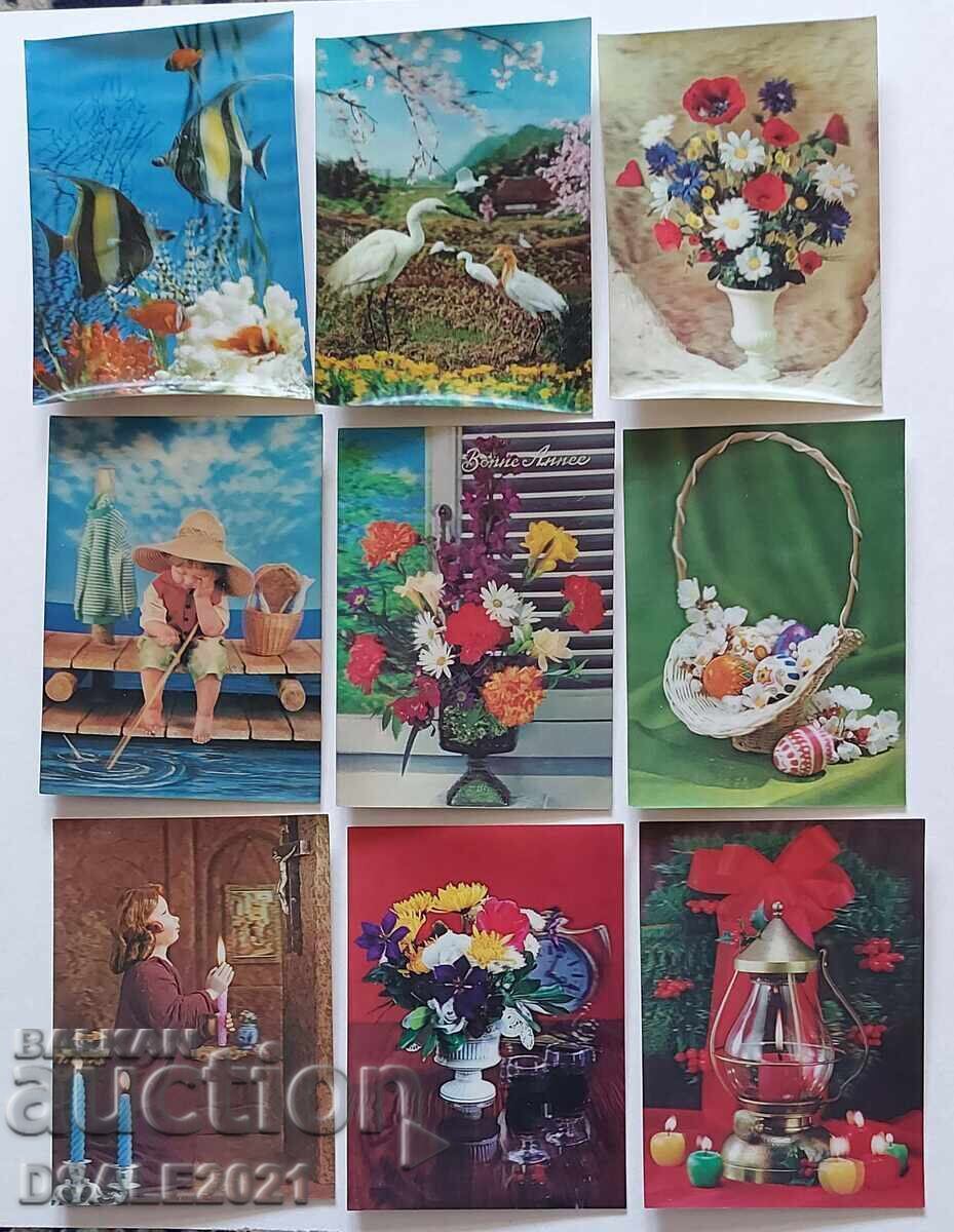 Imagini stereo 3D vechi, lot 35 bucăți /ds1503