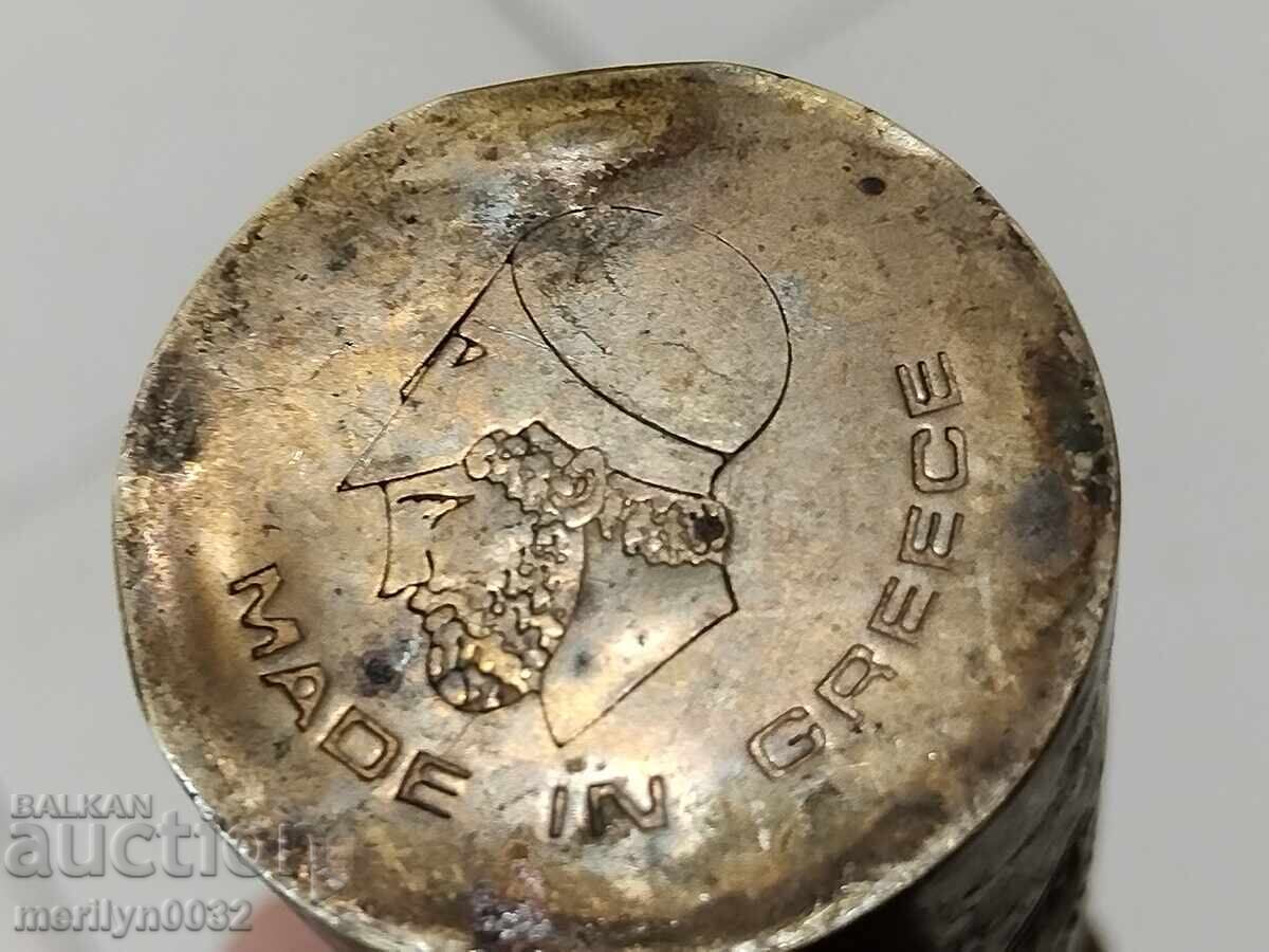 Ελληνική χάλκινη μηχανή άλεσης καφέ, μύλος - 5