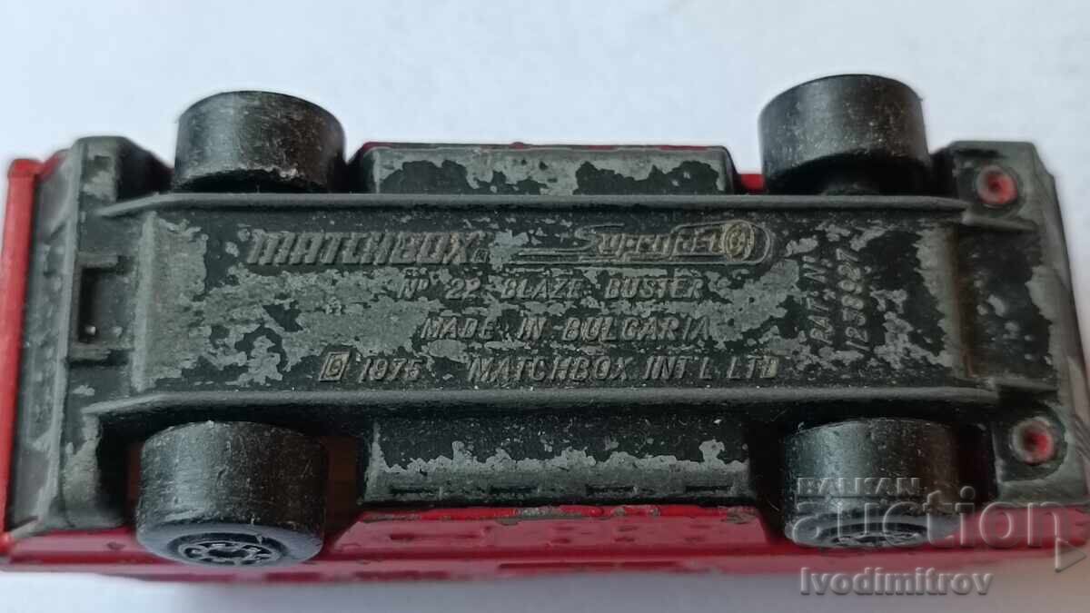 Model BLAZE BUSTER № 22 1975 MATCHBOX Made in Bulgaria - 5 Model BLAZE BUSTER № 22 1975 MATCHBOX Made in Bulgaria - 5