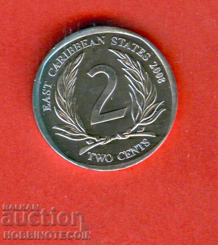 EAST CARIBBEAN EAST CARIBBEAN 2 Cents issue 2008 UNC