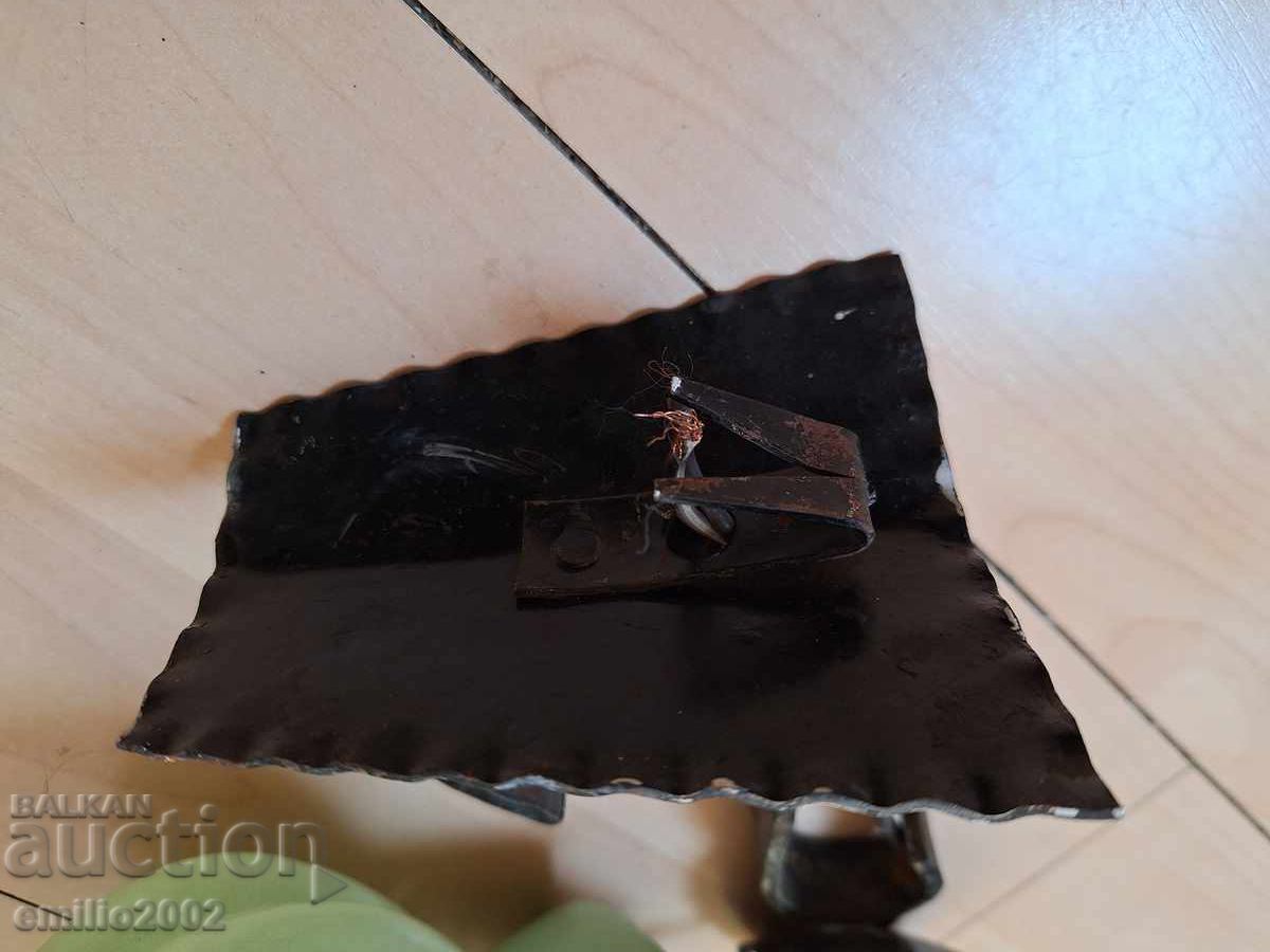 Απλίκα τοίχου σιδηρουργημένη λάμπα ρετρό σοσιαλιστική - 5