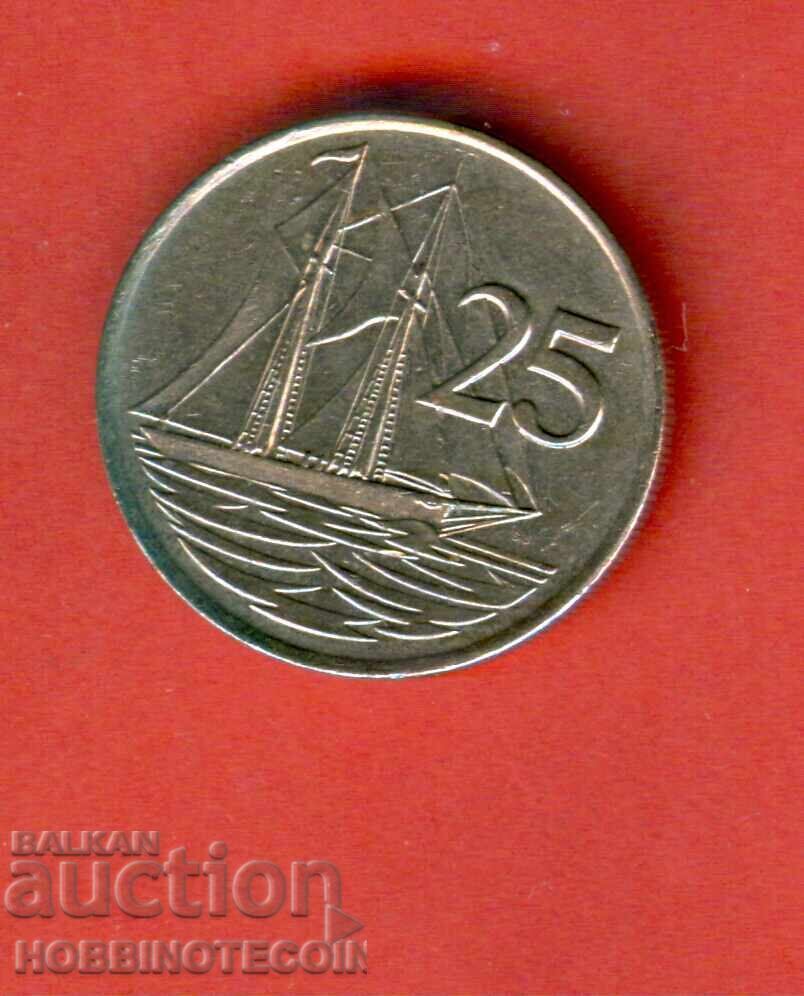 CAYMAN ISLANDS 25 Cents issue 1990 SHIP with price 2.52 BGN | € 1.29
