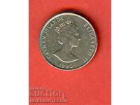 CAYMAN ISLANDS 25 Cents issue 1990 SHIP