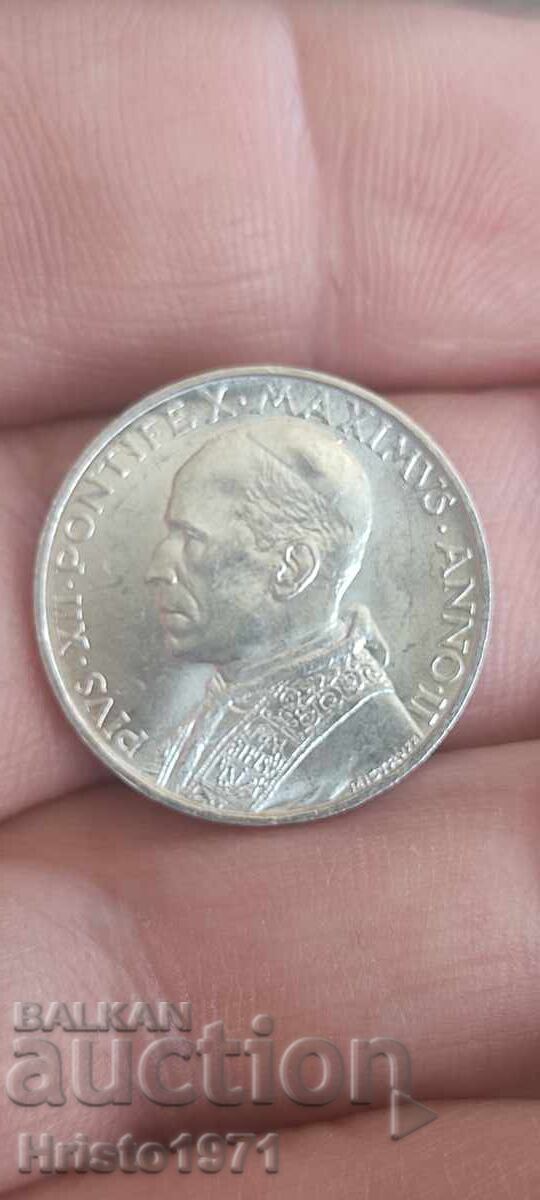 5 Lira 1940 Vatican with price 55.00 BGN | € 28.12