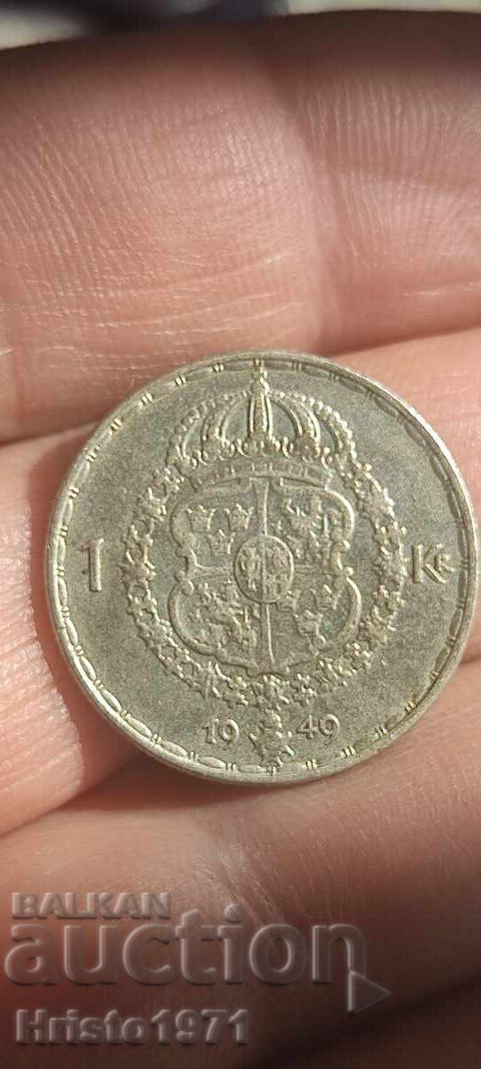 1 крона 1949 с цена € 12.00 | 23.47 лв.