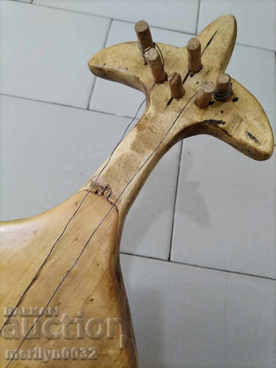 Old bear-making kemane gadulka folk musical instrument - 6