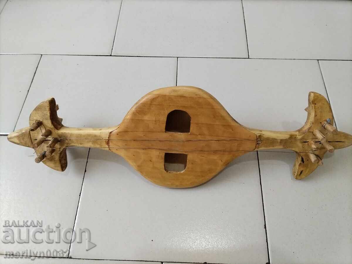 Old bear-making kemane gadulka folk musical instrument - 7
