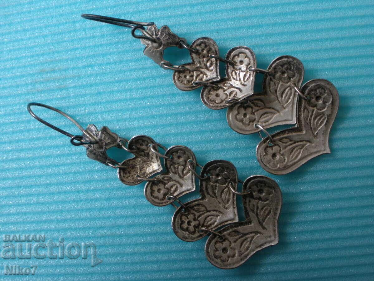 Аукцион Стари,сребърни обици.