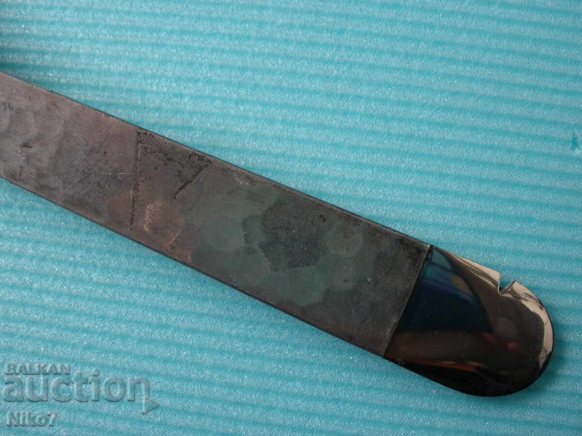 Livrarea Vechi, tăietor german (cuțit) pentru trabucuri cu mânere de argint Livrarea Vechi, tăietor german (cuțit) pentru trabucuri cu mânere de argint