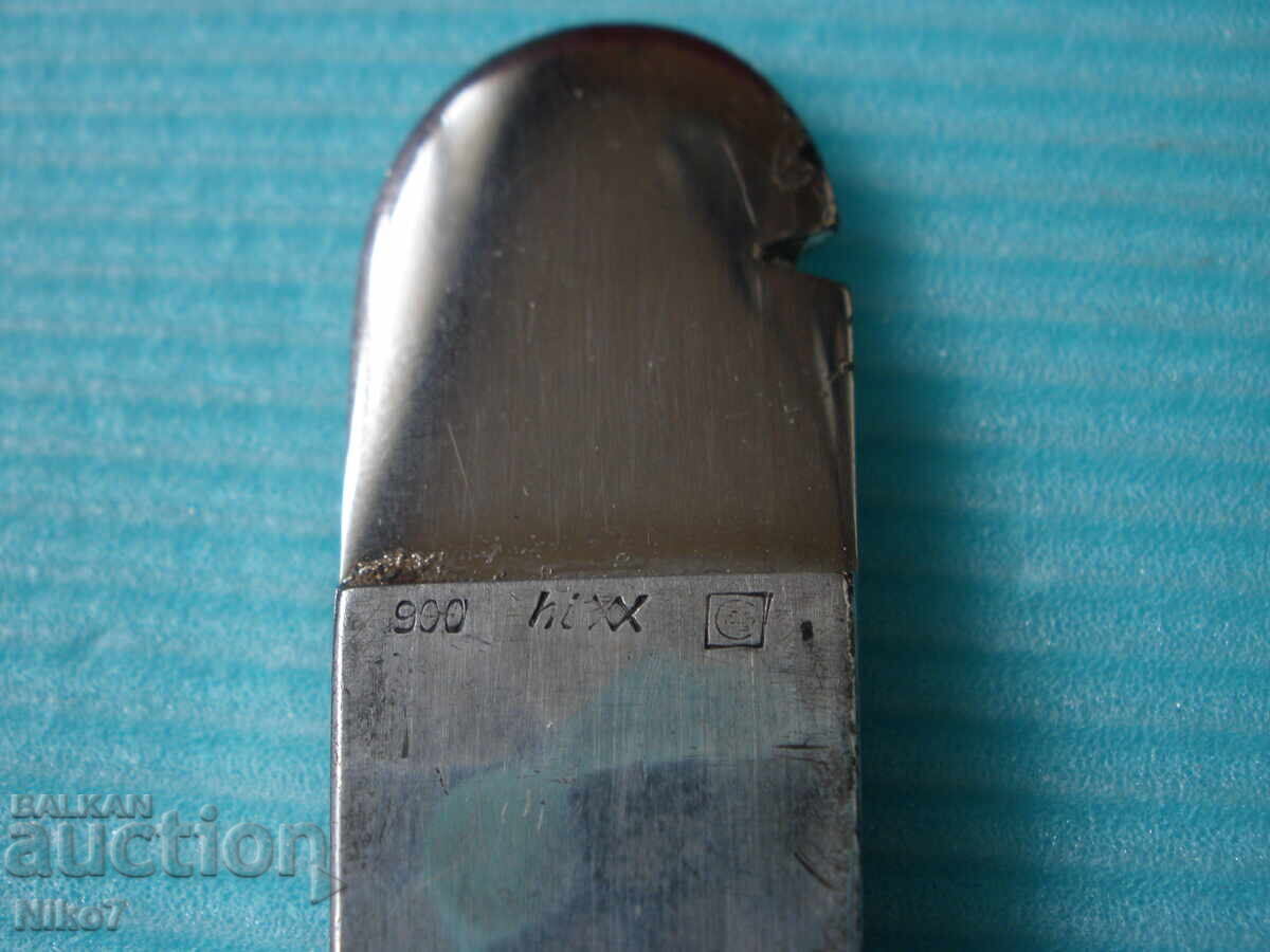 Vechi, tăietor german (cuțit) pentru trabucuri cu mânere de argint - 5 Vechi, tăietor german (cuțit) pentru trabucuri cu mânere de argint - 5