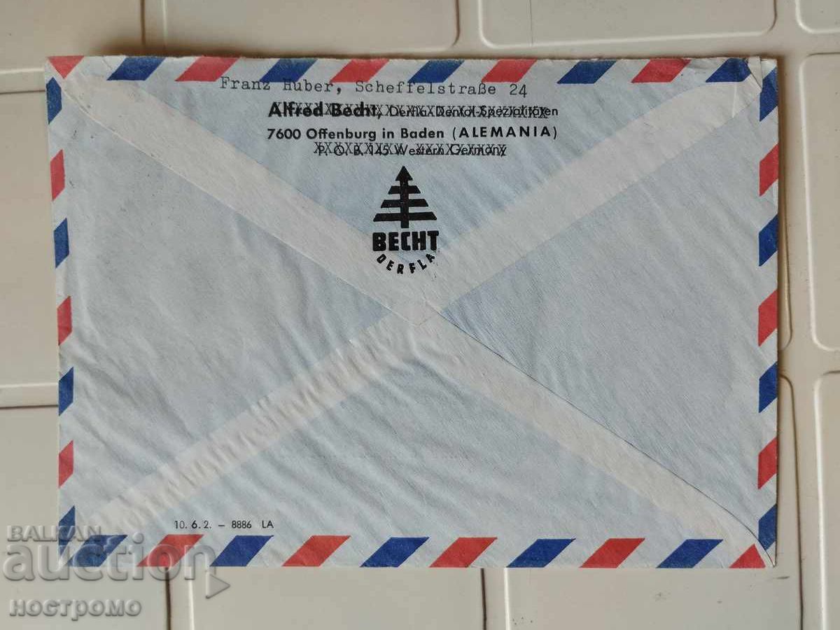 Plic trimis din Germania - A 5483 cu preț 0.80 BGN | € 0.41 Plic trimis din Germania - A 5483 cu preț 0.80 BGN | € 0.41