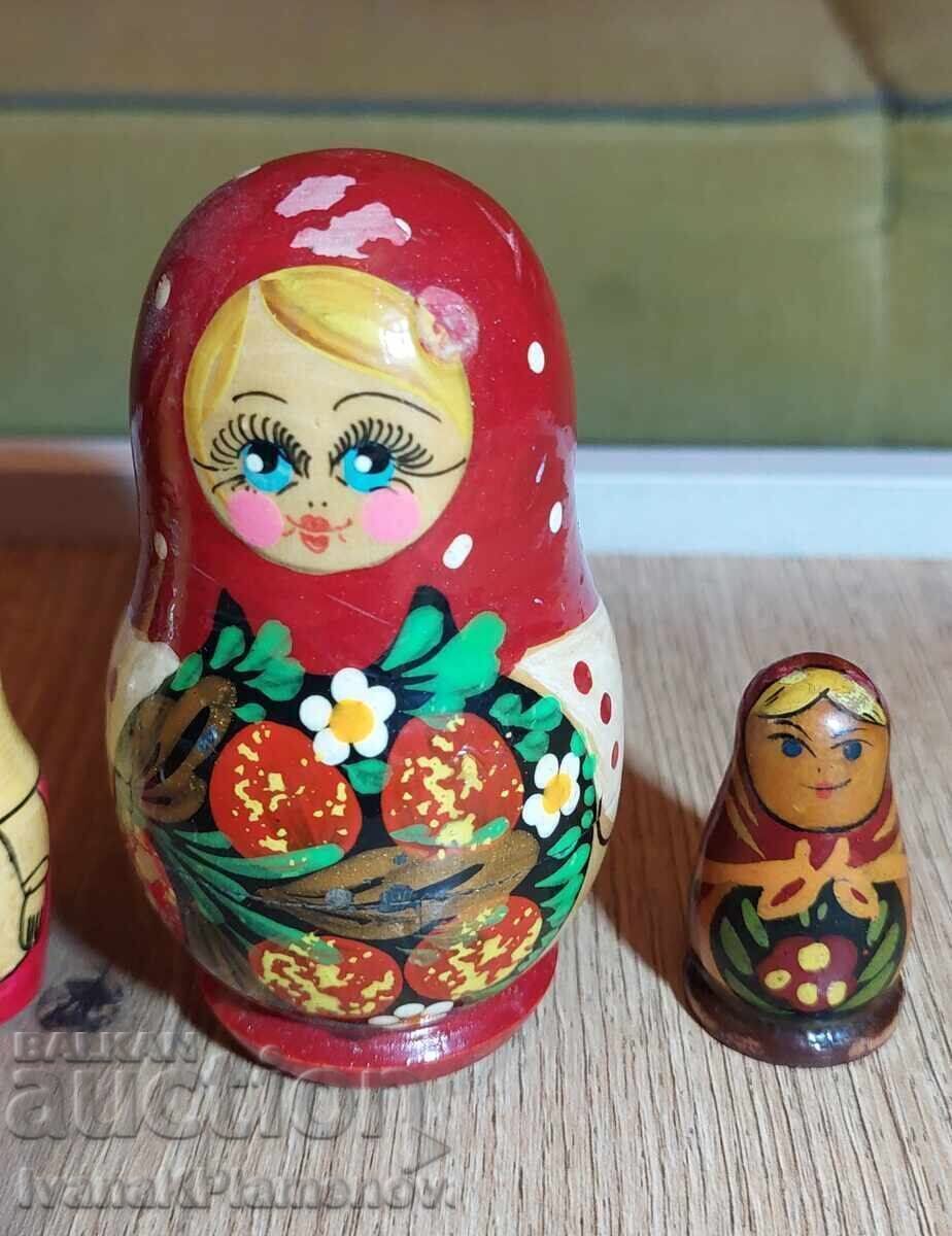 Ματριόσκες ρετρό για γνώστες 5 τεμαχίων με τιμή 24.00 BGN | € 12.27 Ματριόσκες ρετρό για γνώστες 5 τεμαχίων με τιμή 24.00 BGN | € 12.27