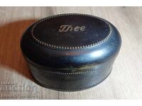 Cutie de ceai retro alamă pentru cunoscători