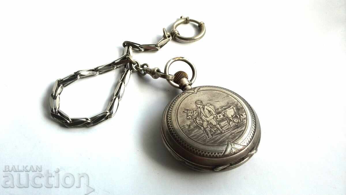 Стар джобен часовник работещ с цена 950.00 лв. | € 485.73 Стар джобен часовник работещ с цена 950.00 лв. | € 485.73