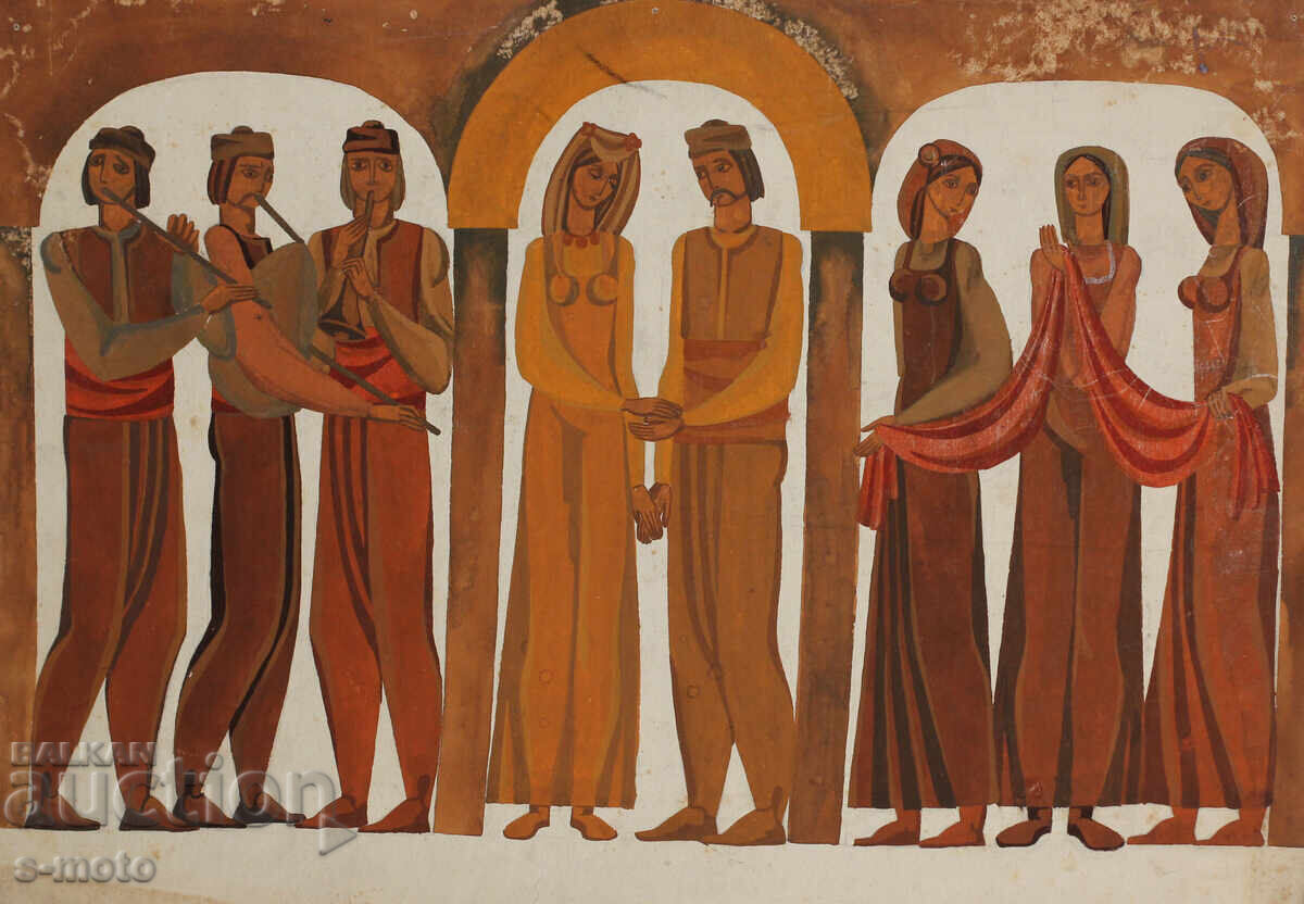 Παράδοση Παλαιός πίνακας τέμπερα γάμος