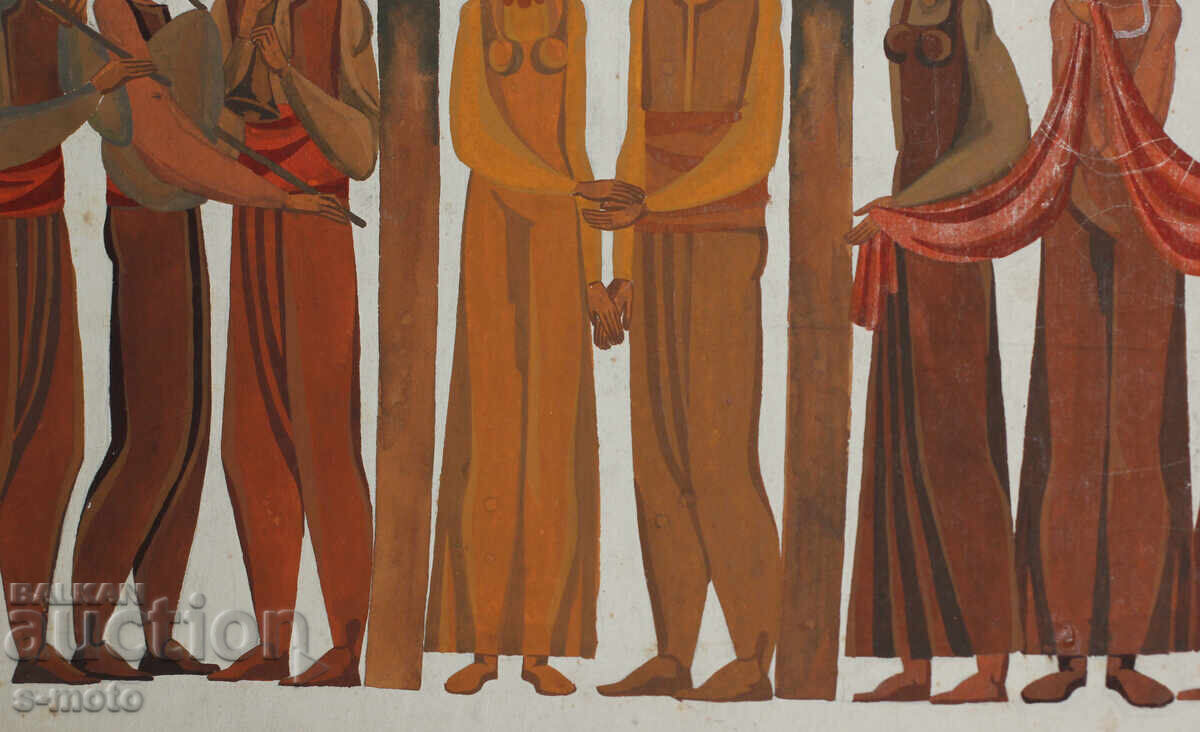 Παλαιός πίνακας τέμπερα γάμος - 6